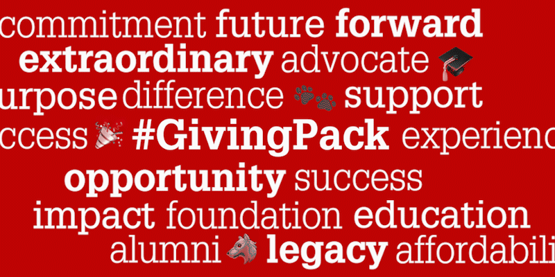 GIF with a word about Day of Giving