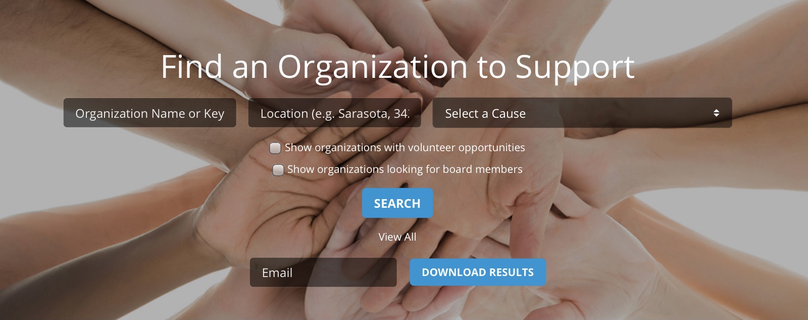 Search Organizations