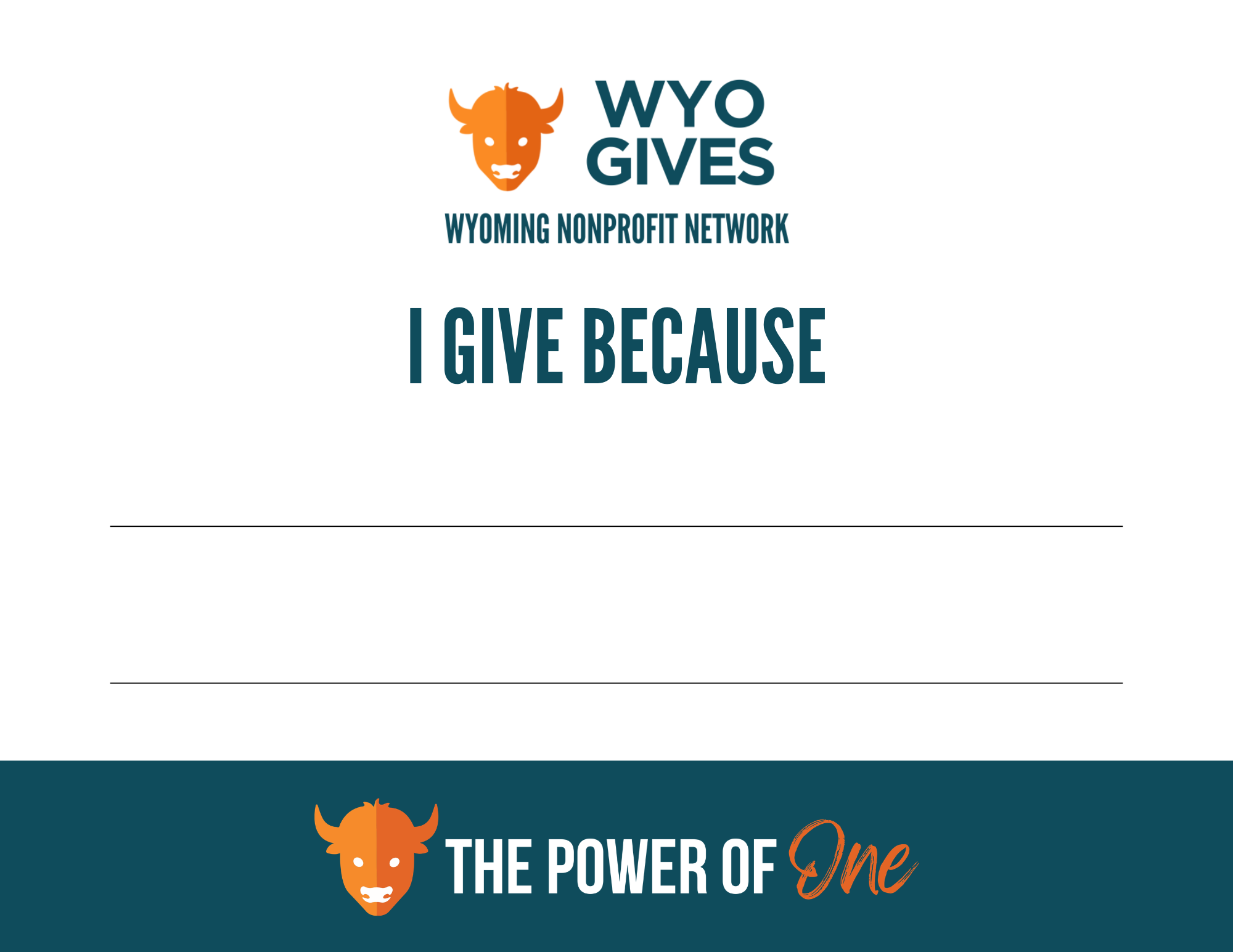 I Give Because Poster